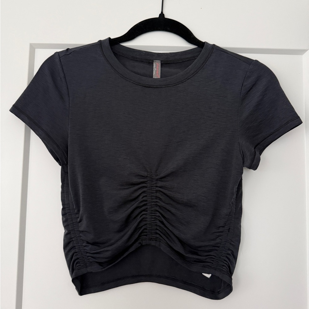 FP Movement grey ruched top